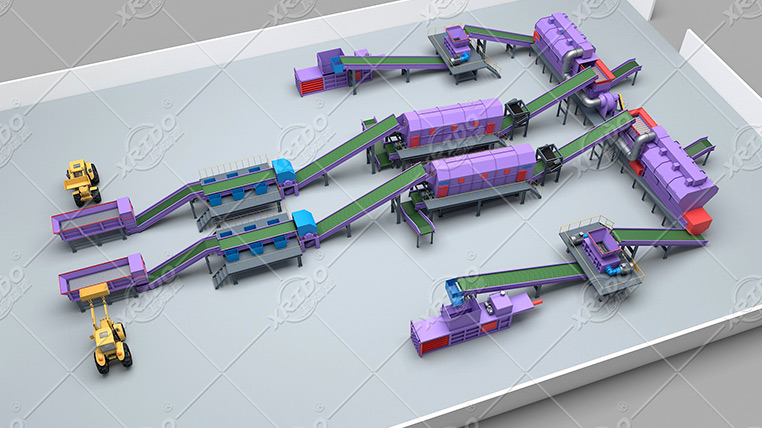 Domestic Waste Crushing Plant