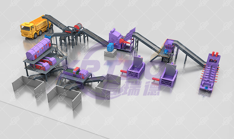 metal crusher line