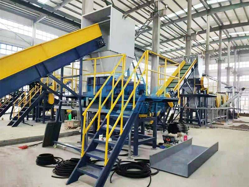 Installation site of waste sheet iron crushing production line1