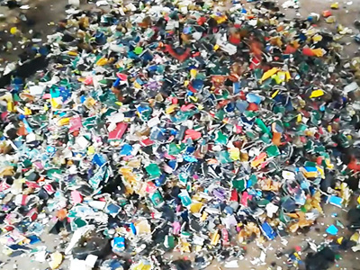 Waste Material of double shaft shredder