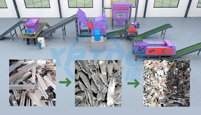 Aluminum Crushing Recycling Machine
