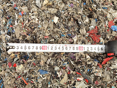 Waste Material of double shaft shredder