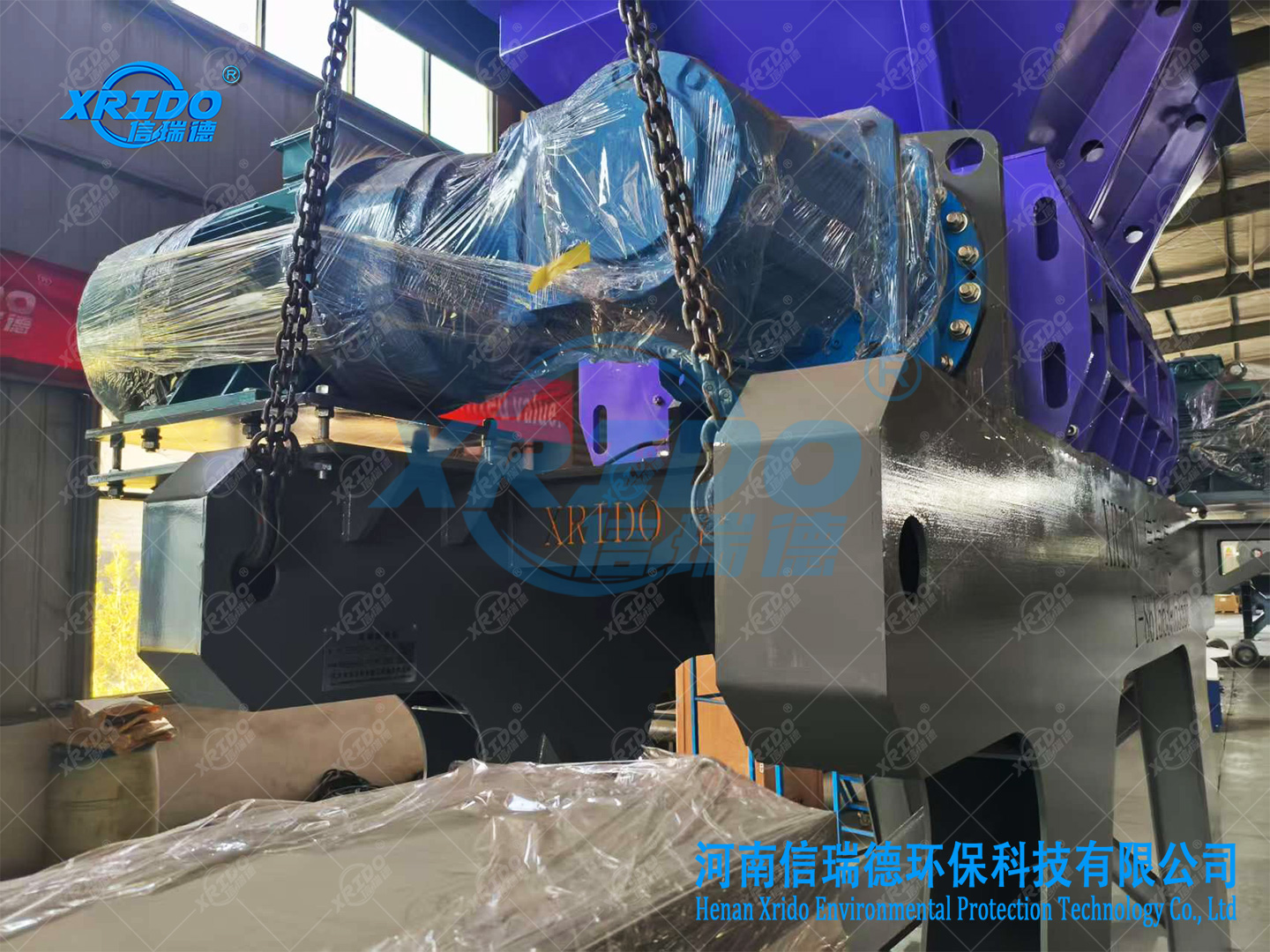 1400-type household garbage shaft shredder successfully shipped to inland countries