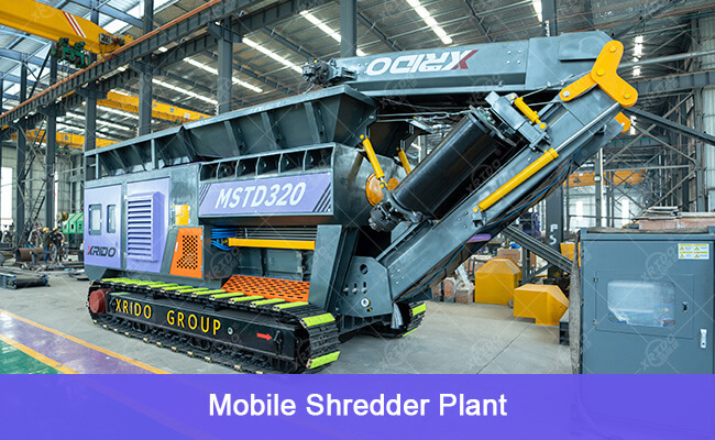 Mobile Shredder, Mobile Crusher, XRIDO Mobile Shredder