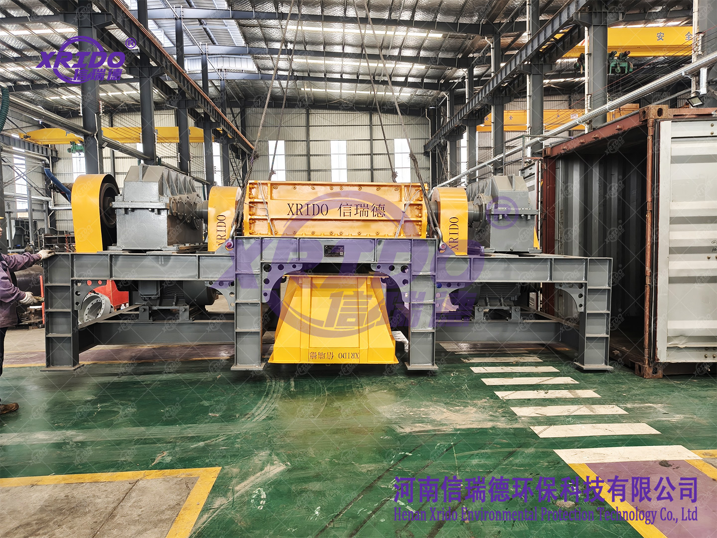 Customized 1400 Dual-Shaft Metal Shredder Shipped, Dual-Shaft Metal Shredder, xrido metal shredder