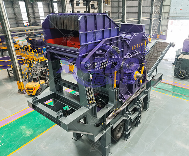 mobile metal crusher, mobile crusher, mobile waste metal crusher