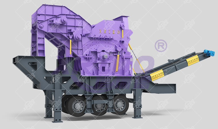 mobile car shell crusher