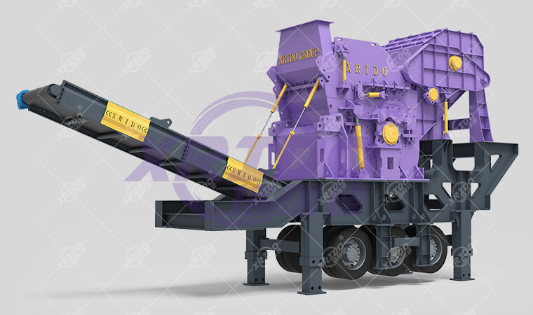 mobile car shell crusher