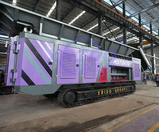 Mobile Scrap Metal Shredder