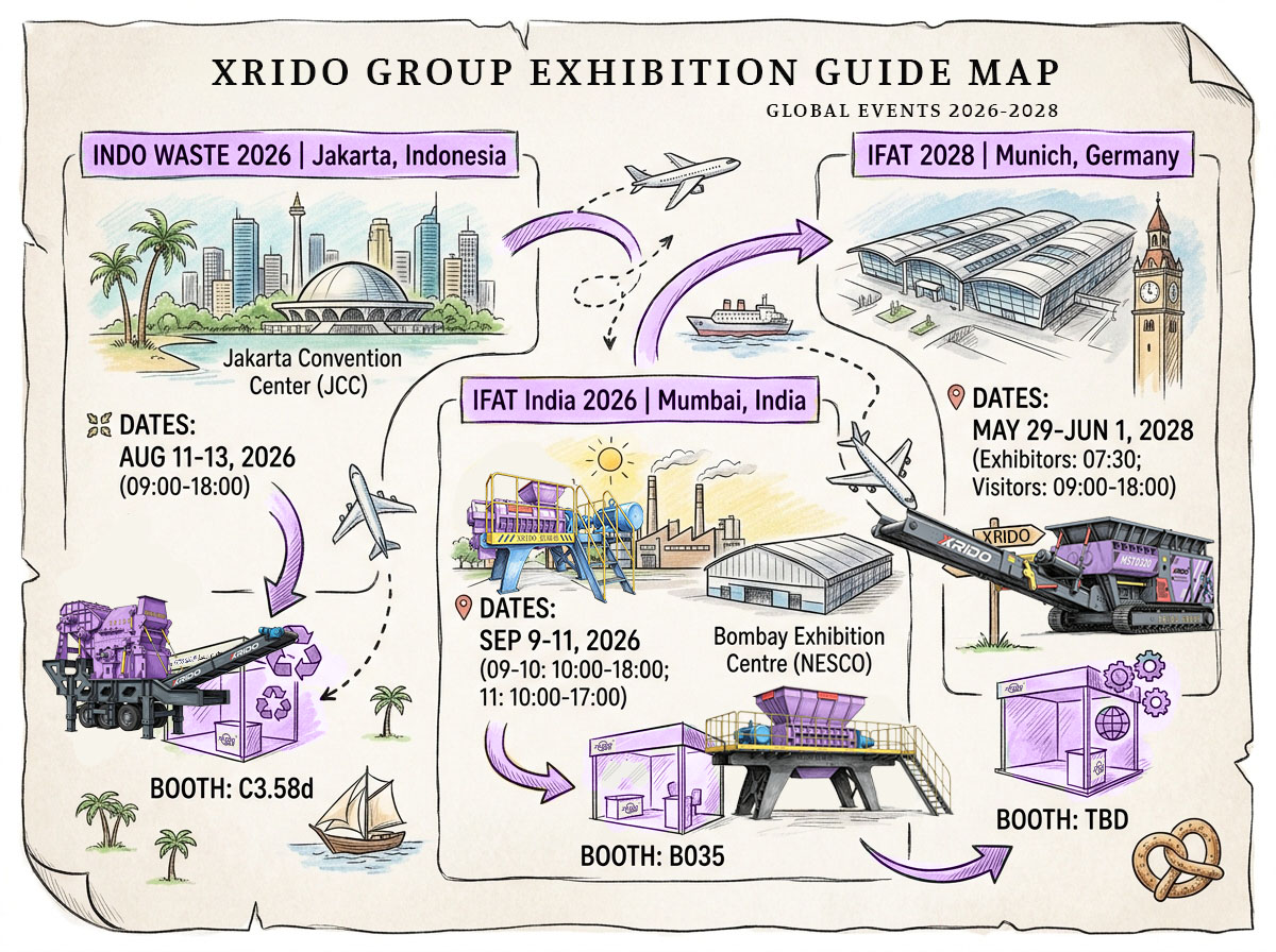XRIDO Group's 2026-2028 Global Exhibition Plan