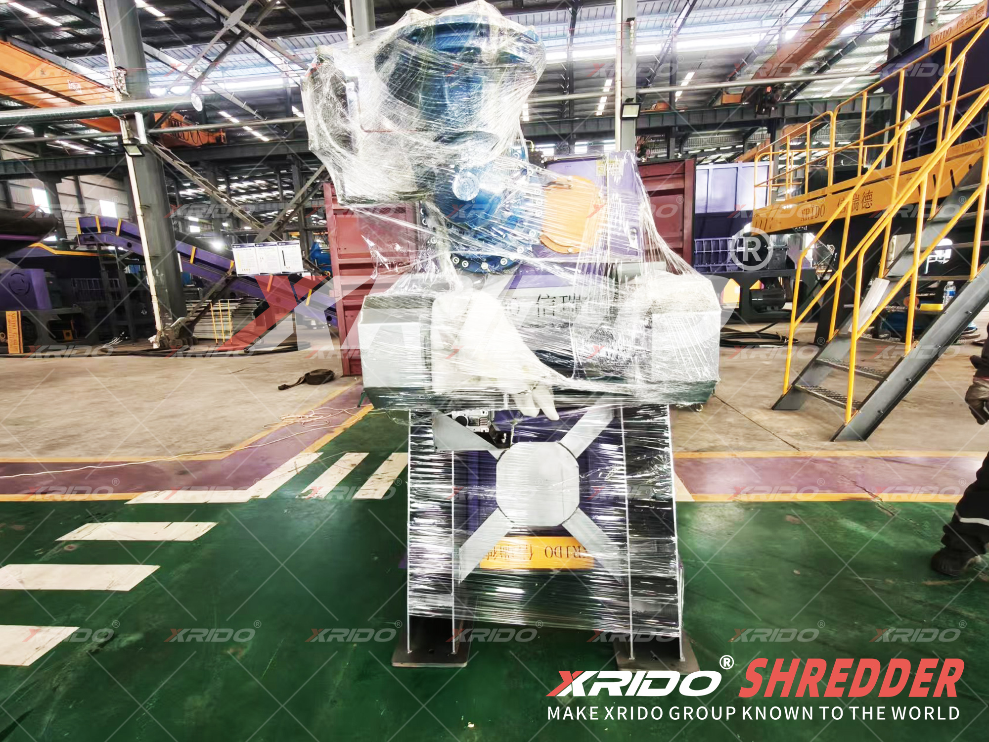 XRIDO 1200 Dual-Shaft Waste Shredder Shipped