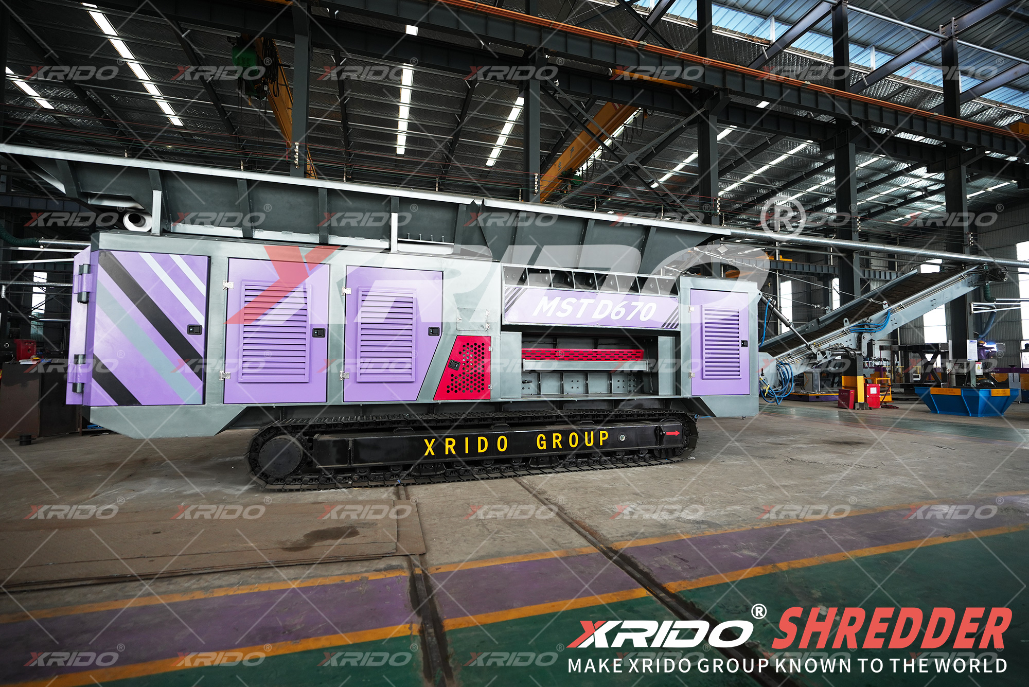 Xrido Tracked Mobile Shredders, Tracked Mobile Shredders