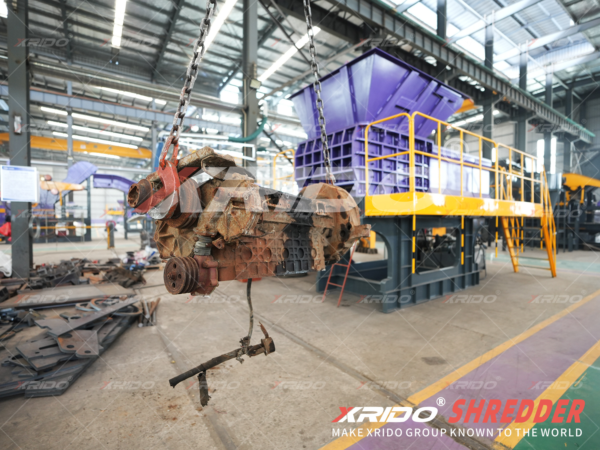 Scrap Aluminum Engine Casing Crusher Pig Iron Crusher