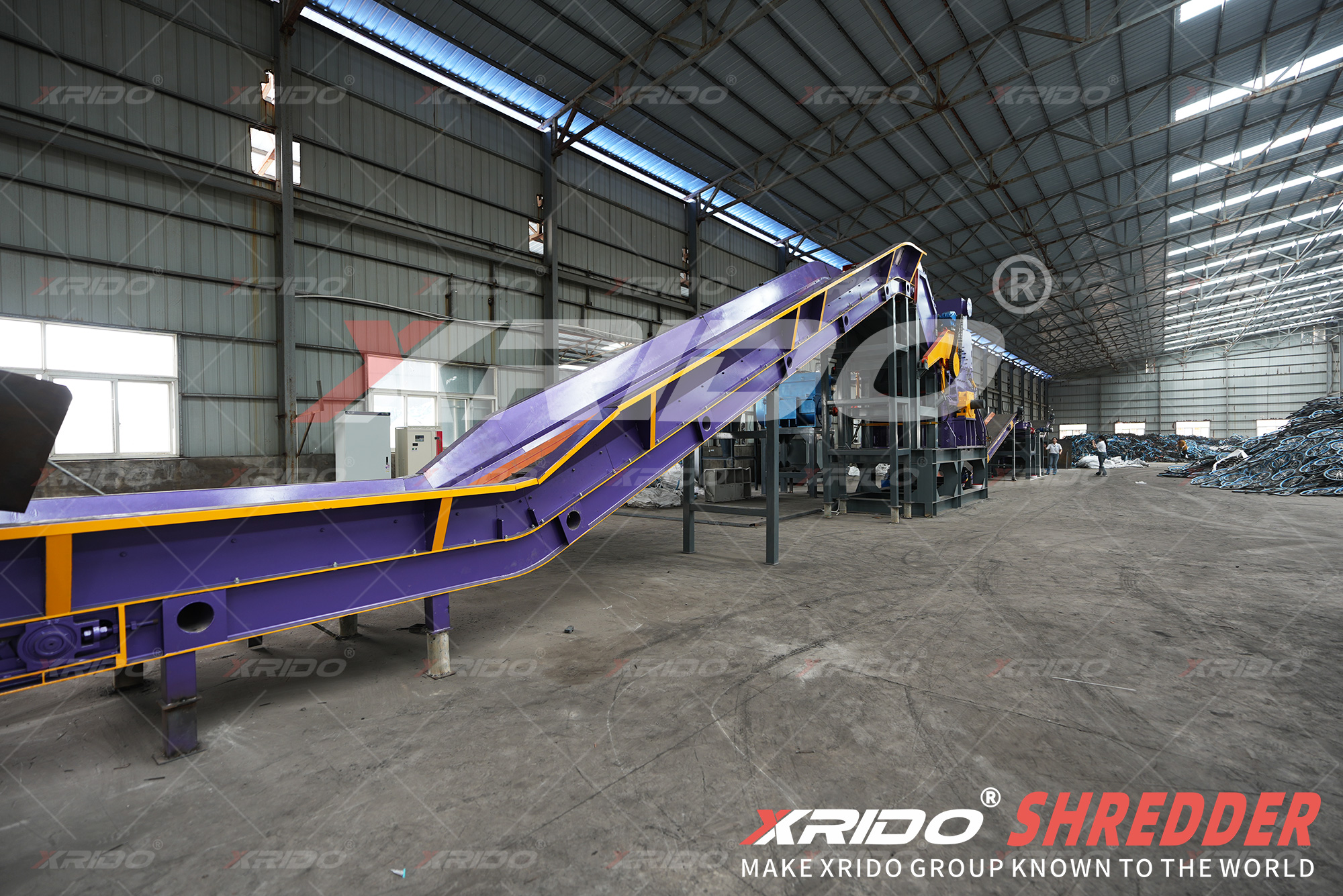 Waste Bicycle Crushing and Sorting Process, Waste Bicycle Crushing Process
