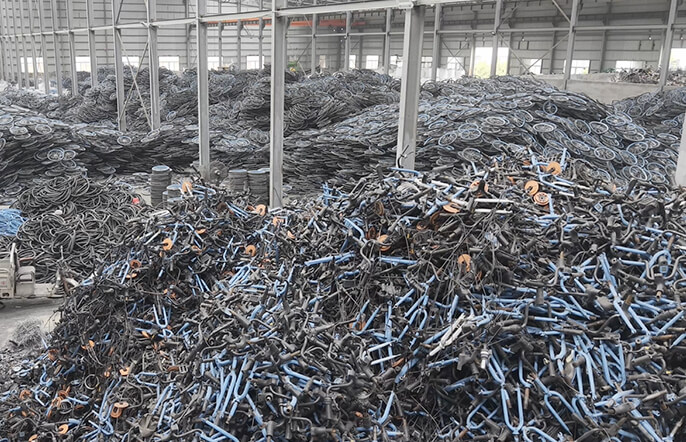 Waste Bicycle Crushing and Sorting Line