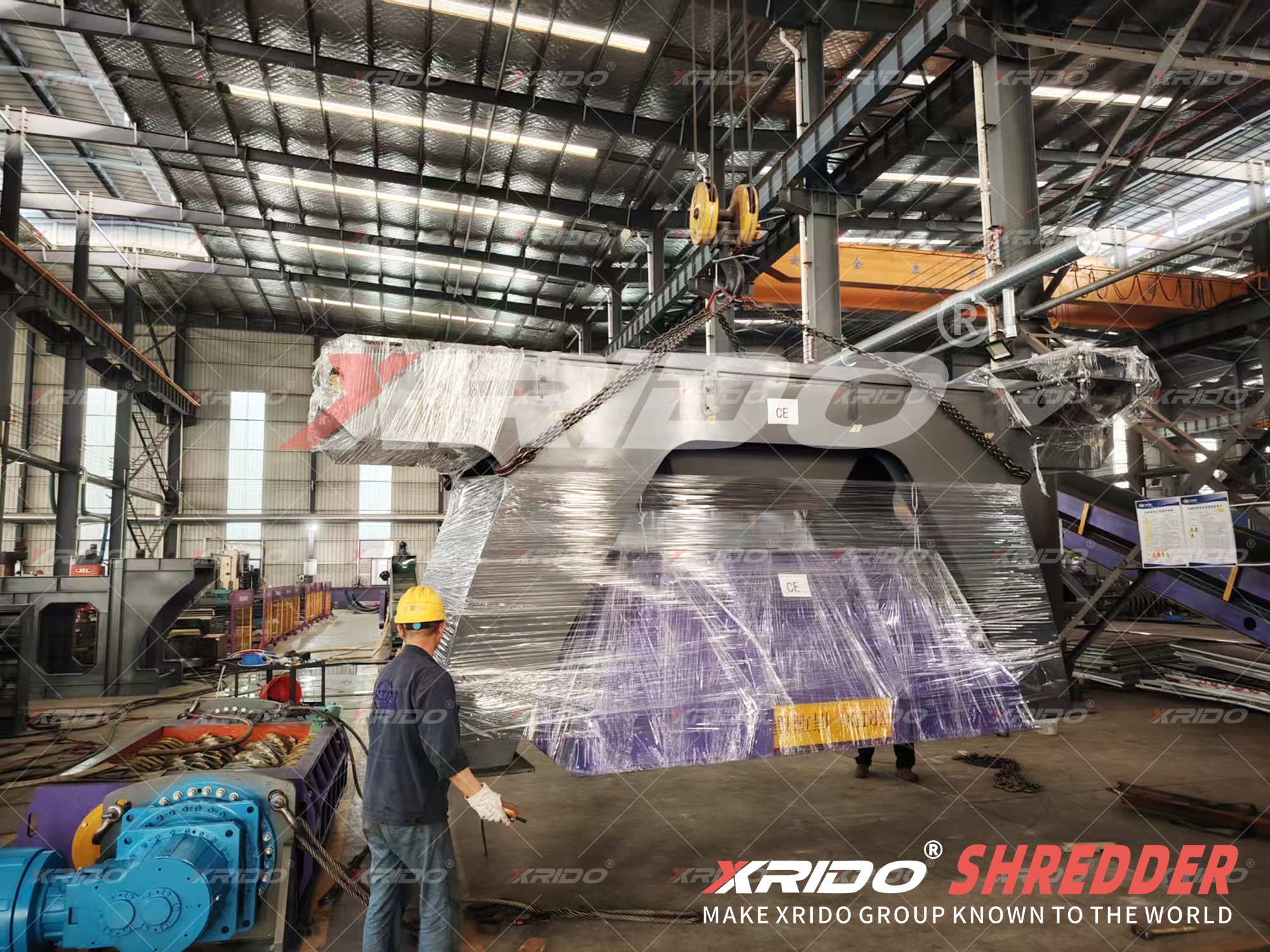 1600 Dual-Shaft Shredder Shipped to Chile, Dual-Shaft Shredder