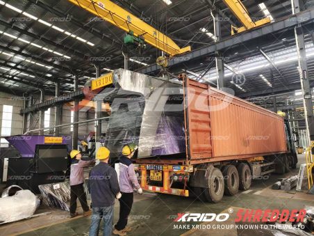 1600 Dual-Shaft Shredder Shipped to Chile, Dual-Shaft Shredder