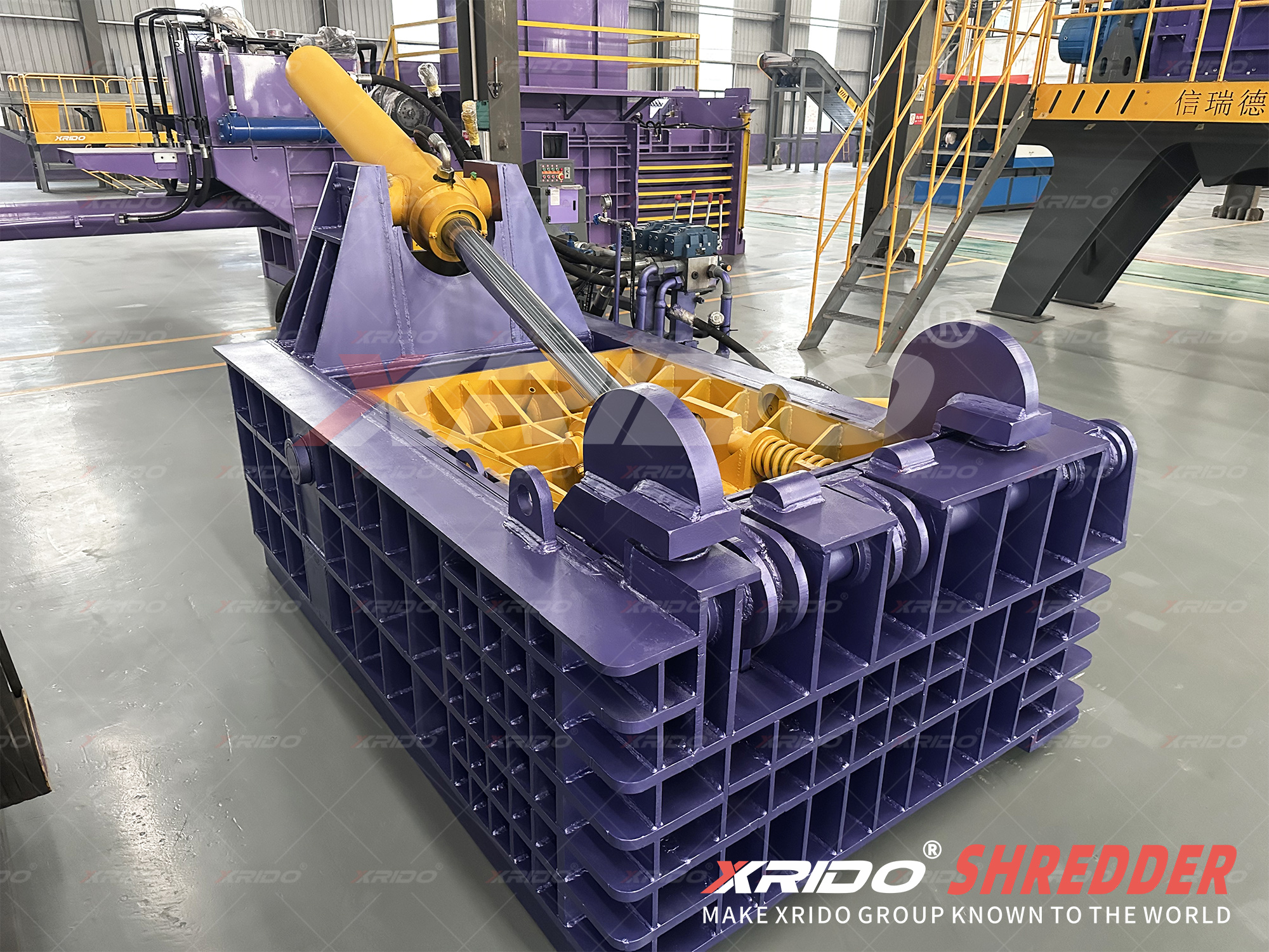 Xrido 160t Metal Baler Shipped to Australia, Metal Baler