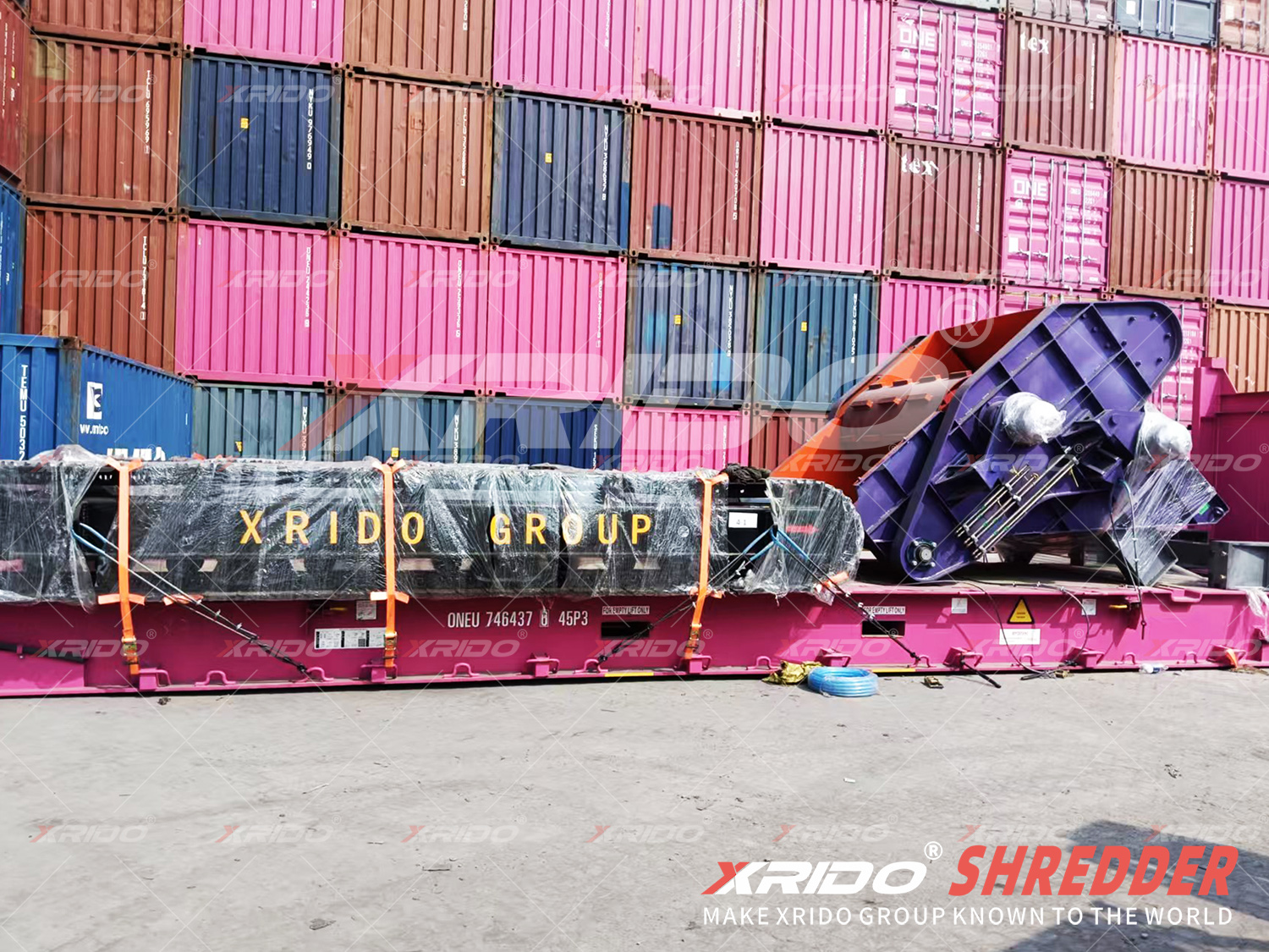 Xrido 670 Track Mobile Shredder Shipped to the USA, Track Mobile Shredder