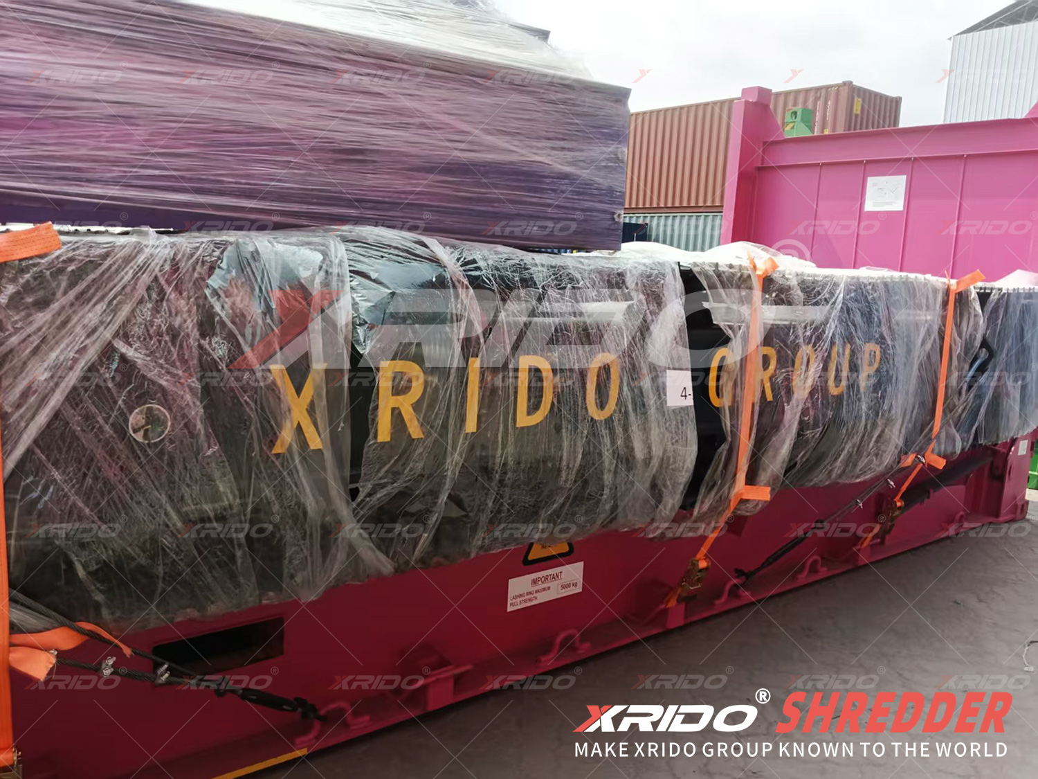 Xrido 670 Track Mobile Shredder Shipped to the USA, Track Mobile Shredder