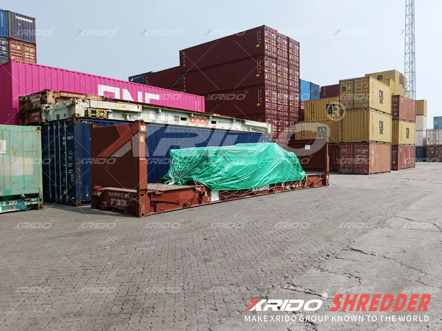 Xrido 670 Track Mobile Shredder Shipped to the USA, Track Mobile Shredder