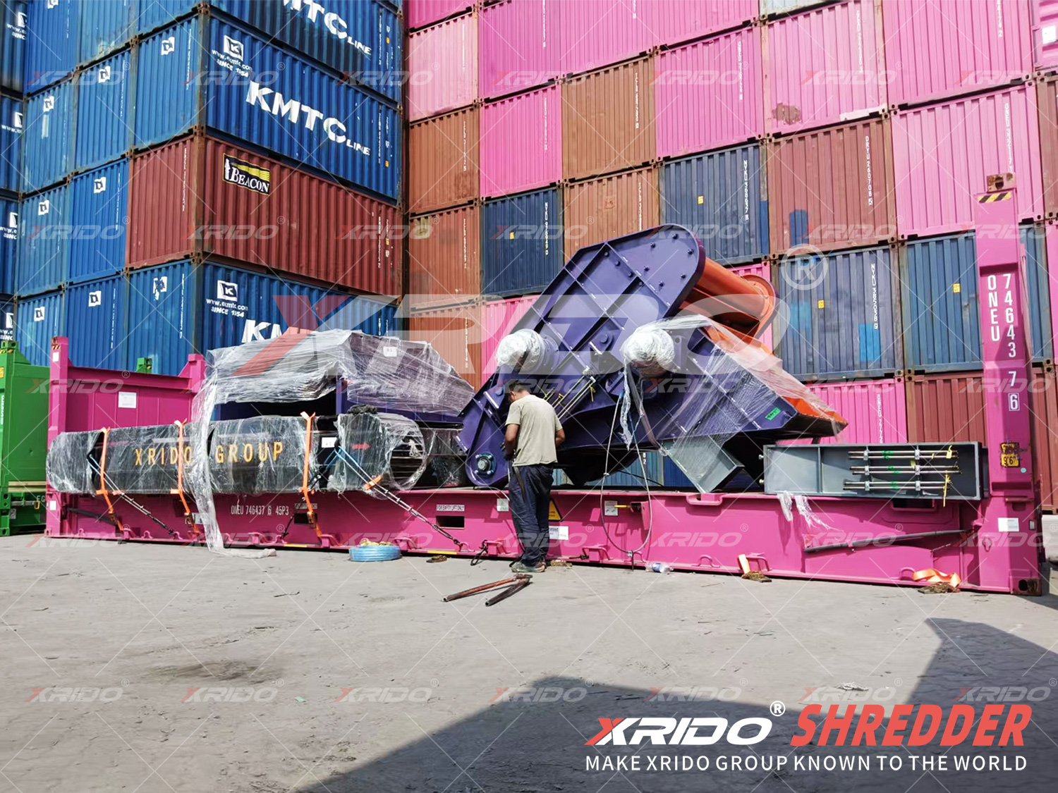 Xrido 670 Track Mobile Shredder Shipped to the USA, Track Mobile Shredder